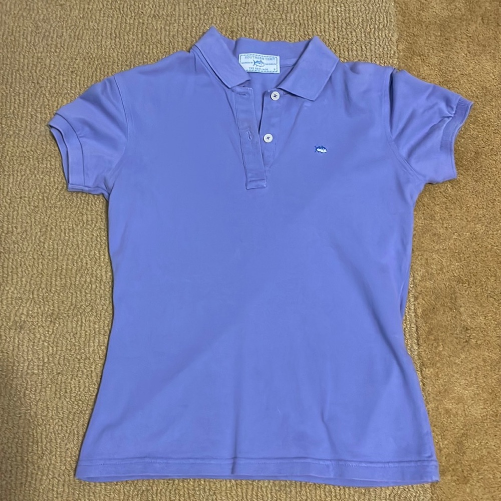 Purple Southern Tide Skipjack Polo